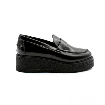 mocassin compensé femme