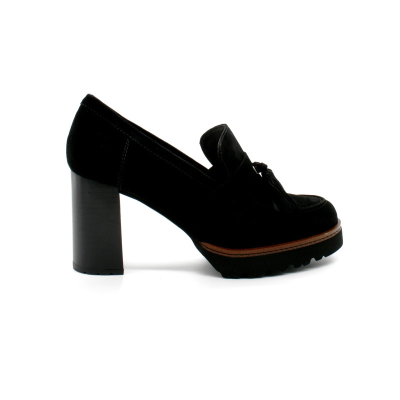 mocassin femme a talon