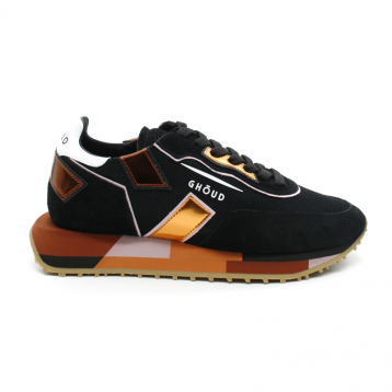 Tennis Femme Ghoud RMLW MU74 Rush Low Black Orange Infinyt