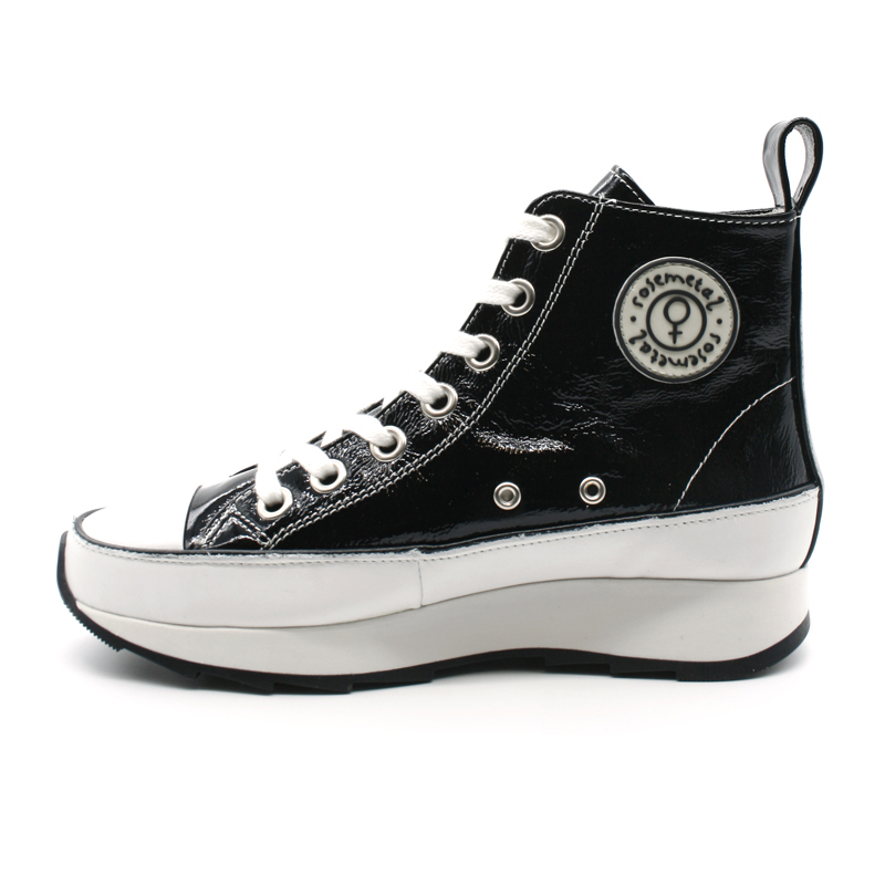 converse haute blanche vernis