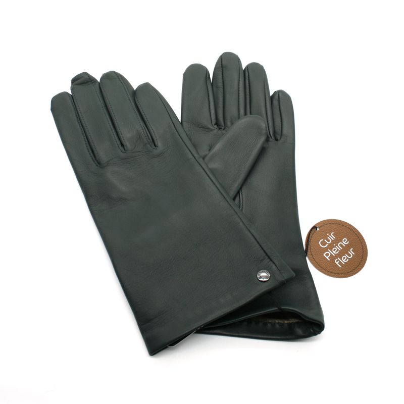 Gants Homme Cuir Agneau Noir - Isotoner