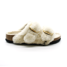 Mules Femme Birkenstock Arizona Big Buckle Shearling Teddy
