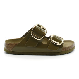 Mules Femme Birkenstock 1024257 Arizona Big Buckle Shine Green