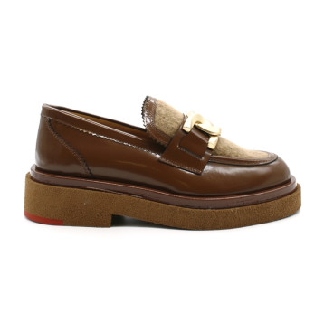 Mocassins Femme Pertini 32415D1 Moc Moumoute Gold