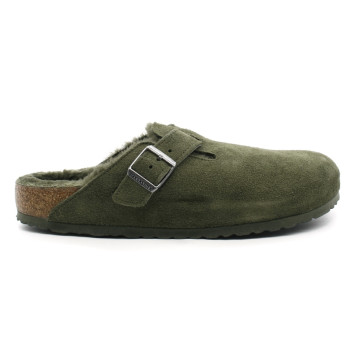 Sabot Fourré Homme Birkenstock 1025667 Boston Shearling Thyme