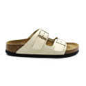 Mules Femme Birkenstock 1026711 Arizona Écru Lenb Narrow