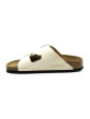 Mules Femme Birkenstock 1026711 Arizona Écru Lenb Narrow