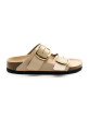 Mules Femme Birkenstock 1026553 Arizona BB Lena High Shine New Beige Narrow