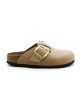 Mules Femme Birkenstock 1028033 Boston Big Buckle SandCastle Narrow