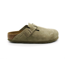 Mules Femme Birkenstock 1025844 Boston VL Faded Kaki N