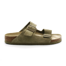 Mules Homme Birkenstock 1019088 Arizona VL Faded Kaki Narrow