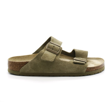 Mules Homme Birkenstock 1019088 Arizona VL Faded Kaki Narrow