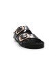Mules Femme Birkenstock 1027840 Arizona Big Buckle Patent High Shine Black Narrow