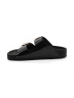 Mules Femme Birkenstock 1027840 Arizona Big Buckle Patent High Shine Black Narrow
