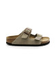 Mules Femme Birkenstock 951303 Arizona Soft Suède Taupe