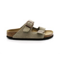 Mules Femme Birkenstock 951303 Arizona Soft Suède Taupe