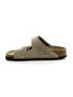 Mules Femme Birkenstock 951303 Arizona Soft Suède Taupe
