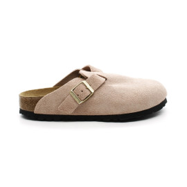 Sabots Mules Femme Birkenstock 1026171 Boston Light Rose Narrow