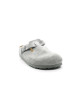 Sabots Mules Femme Birkenstock 1029214 Boston Leather Pure Sage Narrow