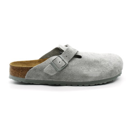 Sabots Mules Homme Birkenstock 1029214 Boston Leather Pure Sage Narrow