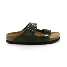 Mules Femme Birkenstock 1025047 Arizona Leather Thyme Narrow