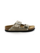 Mules Femme Birkenstock 1029390 Arizona RIvet Taupe Narrow