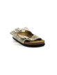 Mules Femme Birkenstock 1029390 Arizona RIvet Taupe Narrow