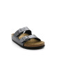 Mules Femme Birkenstock 1029224 Arizona Birko-flor Metallic Black Narrow