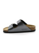 Mules Femme Birkenstock 1029224 Arizona Birko-flor Metallic Black Narrow