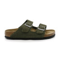 Mules Homme Birkenstock 1025047 Arizona Leather Thyme Narrow