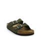 Mules Homme Birkenstock 1025047 Arizona Leather Thyme Narrow