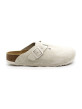 Mules Homme Birkenstock 1027693 Boston VL Antique White N