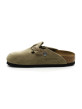 Sabots Mules Femme BIrkenstock 1026654 Boston Braided Taupe Narrow