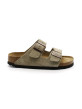 Mules Femme Birkenstock 951303 Arizona Soft Suède Taupe