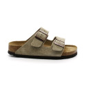 Mules Femme Birkenstock 951303 Arizona Soft Suède Taupe