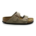 Mules Homme Birkenstock 951303 Arizona Soft Suède Taupe