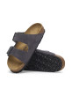 Mules Homme Birkenstock 1028592 Arizona Velvet Grey Narrow