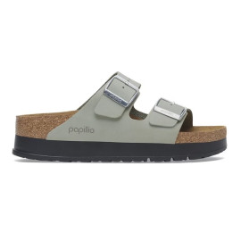 Mules Femme Birkenstock 1029049 Arizona Pap Platform Pure Sage Narrow