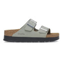 Mules Femme Birkenstock 1029049 Arizona Pap Platform Pure Sage Narrow