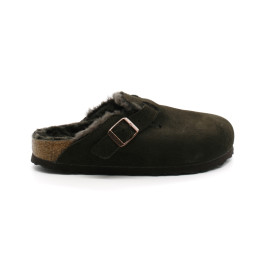 Mules Femme Birkenstock 1020529 Boston Shearling Mocha Narrow