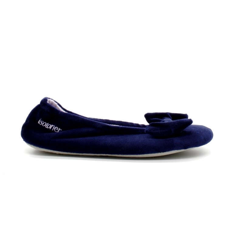 Chaussons Ballerine Grand Noeud Femme Isotoner